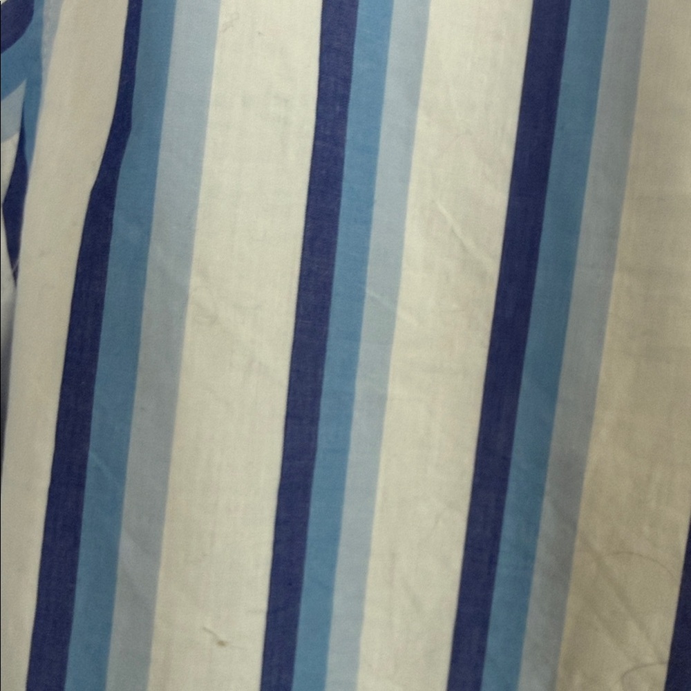 GANNI

Cotton Poplin Peplum Blouse
Blue and white stripe
Size 34/XS - Picture 5 of 5